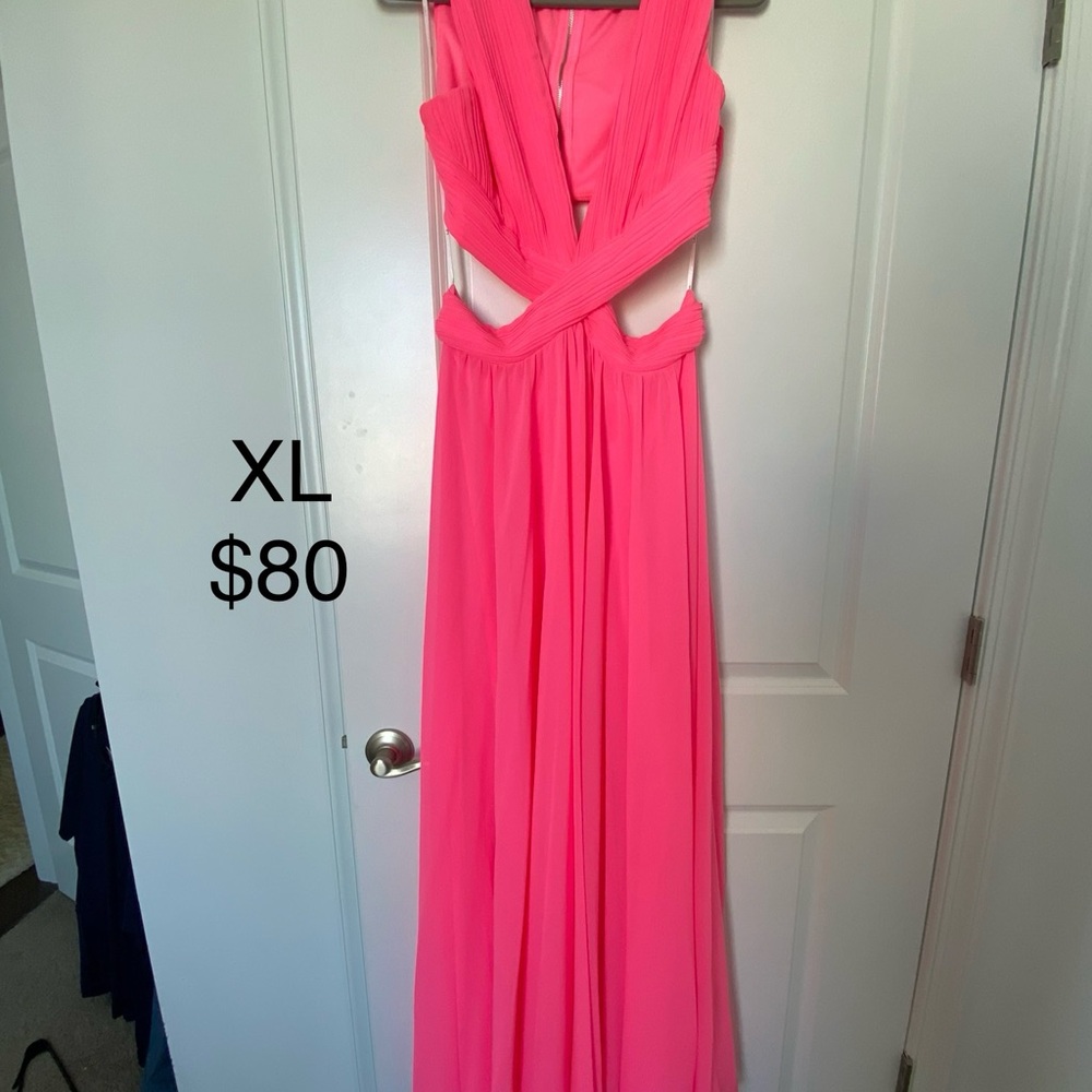 Elegant Pink Evening Gown